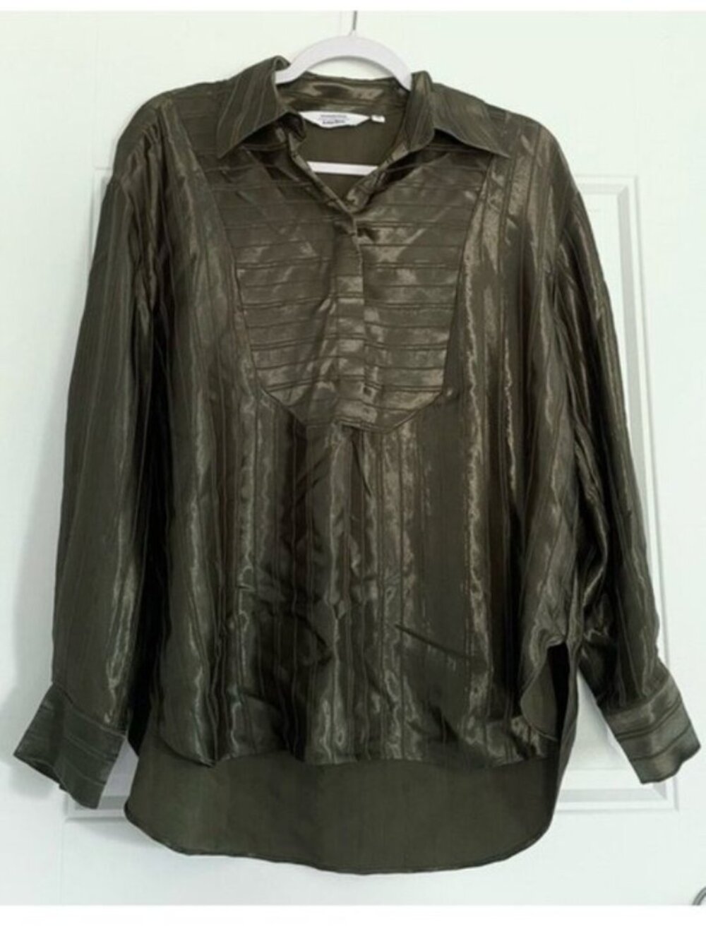 & Other Stories Jeweled Feminine Oversized Blouse Contemporary